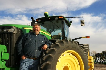 Jon Holzfaster strip-tills in Nebraska