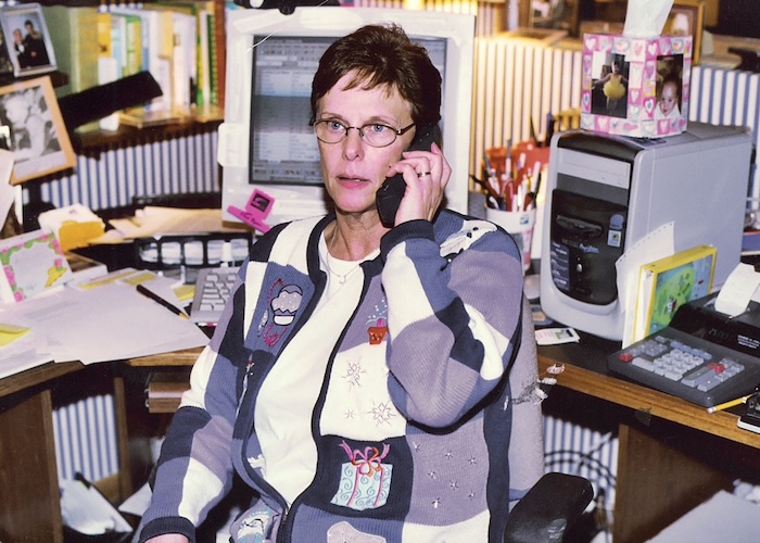 Pam Lessiter on Phone.JPG