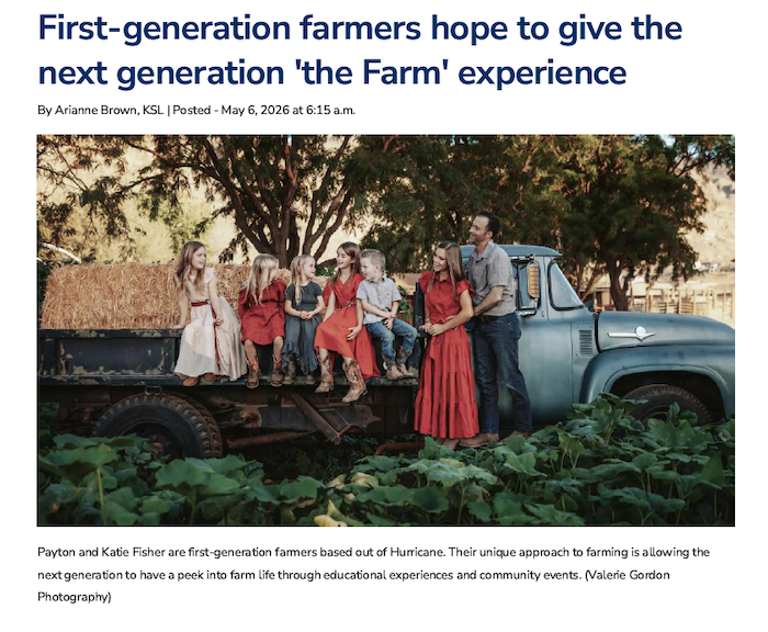 Fisher family first gen farm
