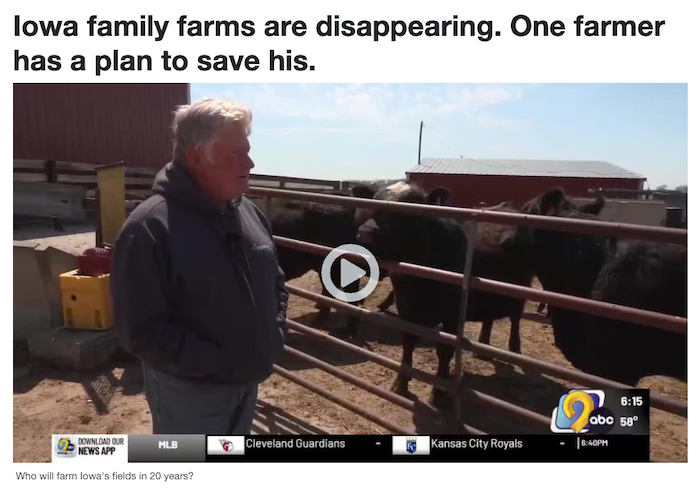 Iowa family farm disappearing