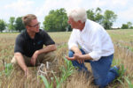 Ray McCormick (right) talks with NRCS Chief Jason Weller about his experience using Conservation Client Gateway.