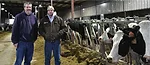 (L to R) Barry Bubolz, NRCS Area GLRI Coordinator, with Aaron Augustian or Augustian Farms LLC.