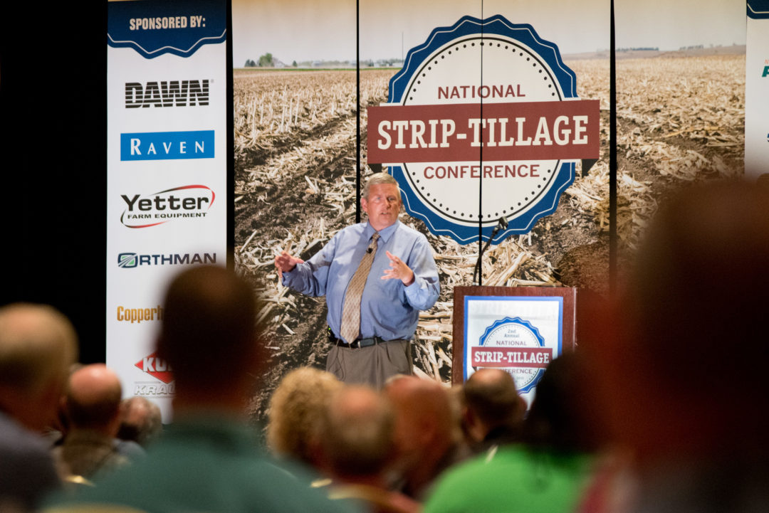 Bill Northey, an influential voice in conservation agriculture, spoke to attendees at the 2015 National Strip-Tillage Conference.