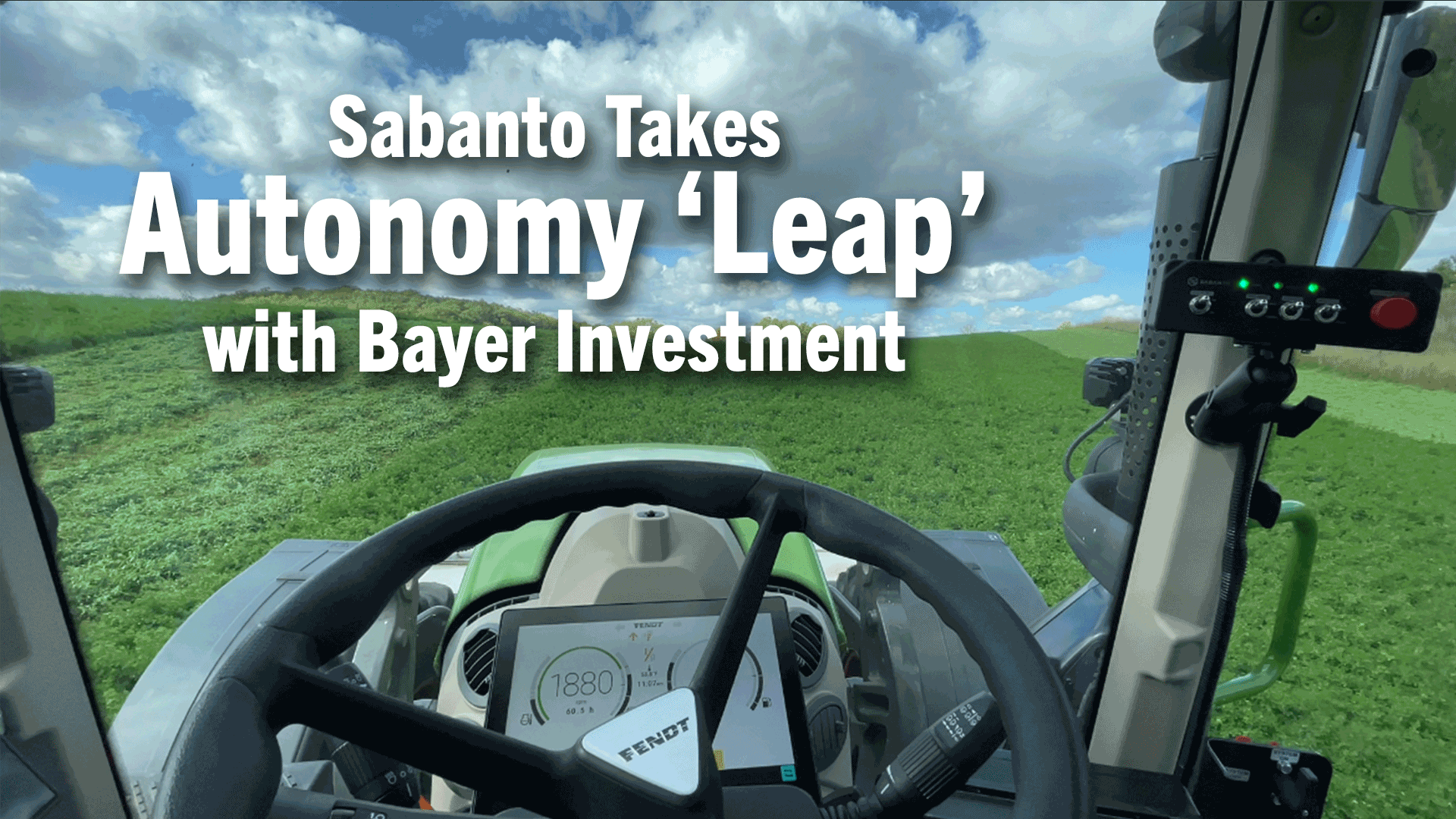 Sabanto Takes Autonomy ‘Leap’ with Bayer Investment