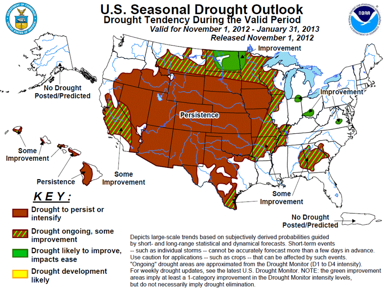 Seasonal drought outlook 2012