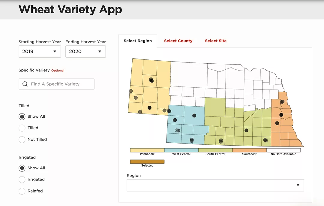 UNL Wheat Variety App