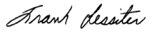 Frank Lessiter Signature